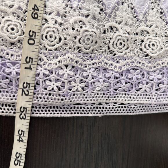 Love Shack Fancy Dress Womens Beth Midi Tie Dye Lace Vacation Resort Boho - Picture 13 of 14